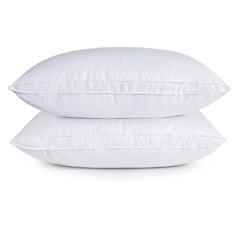 Peace Nest 10% Grey Goose Down Feather Gusset Pillow Set of 2