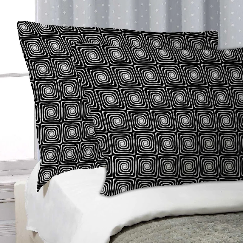 ArtzFolio Monochrome Labyrinth Pillow Cover Case