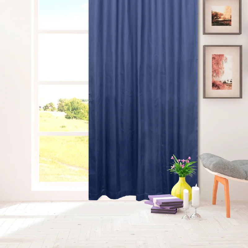 Hidden Tabs curtain panel - Lyons - Indigo - 52 x 96''