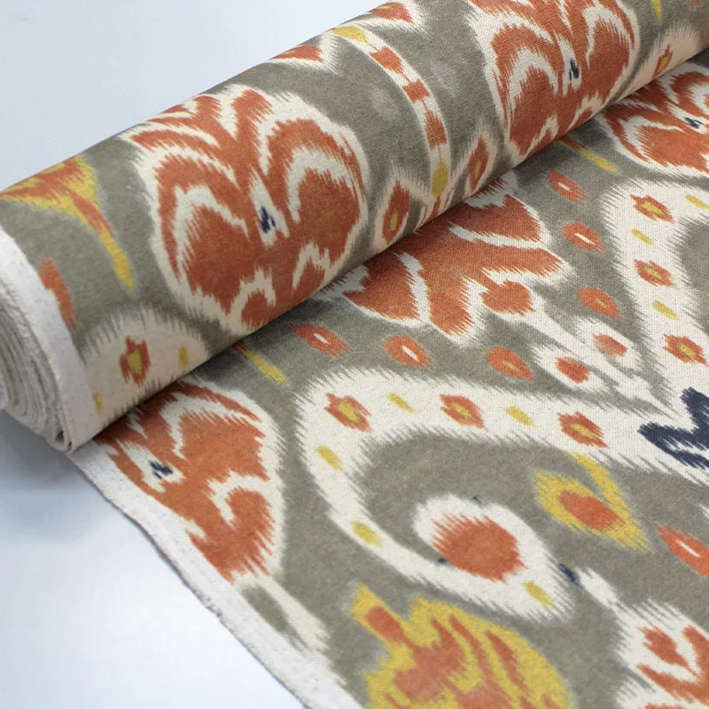 HOME FURNISHING LINEN MIX GEOMETRIC - Fleetwood - Browns and Oranges