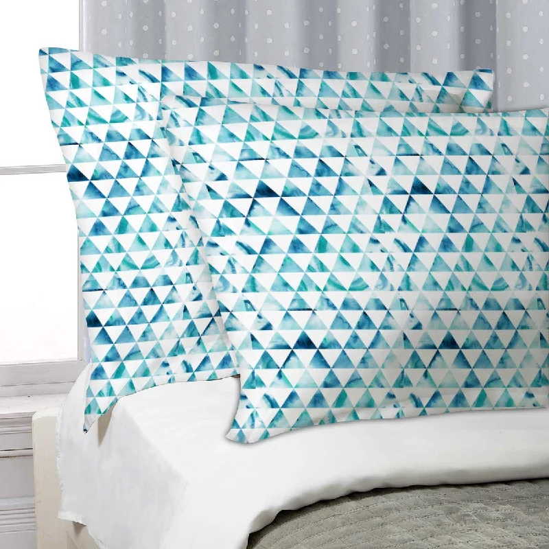 ArtzFolio Watercolor Hipster Triangles Pillow Cover Case