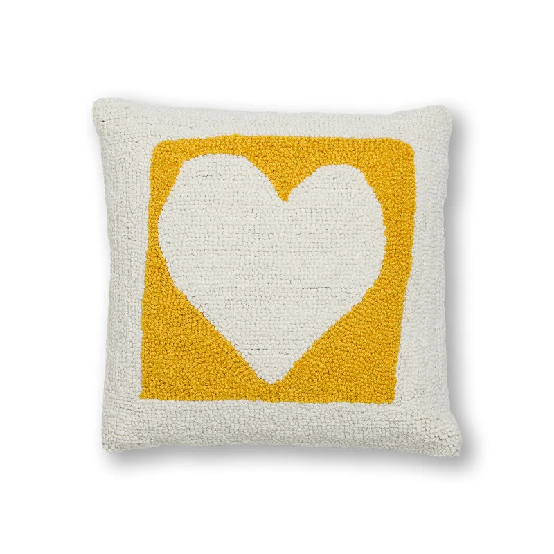 Cut Out Heart Hook Pillow