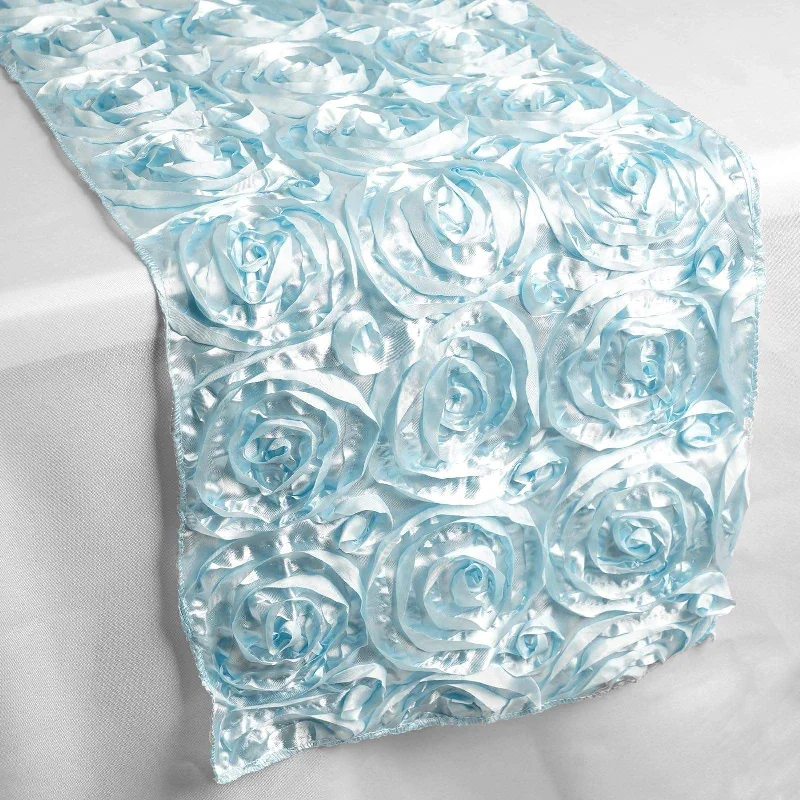 Satin Ribbon Roses Table Runner