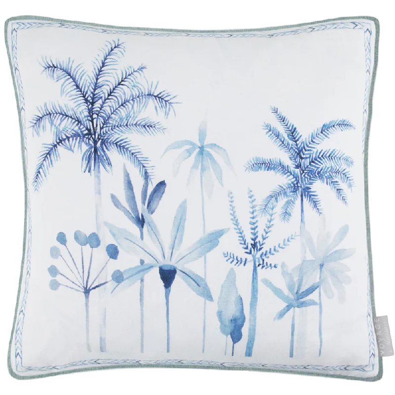 Cozzo Printed Piped Cushion Cobalt