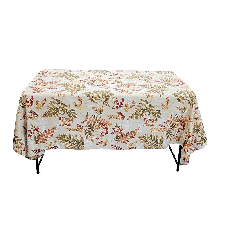 58'' x 78'' tablecloth (folha pattern)