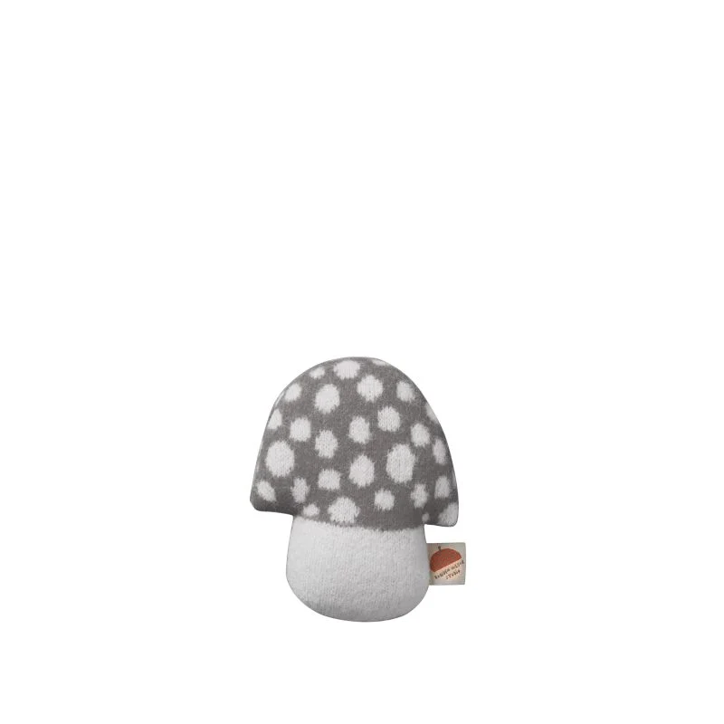 Mushroom Mini Shaped Cushion - Grey