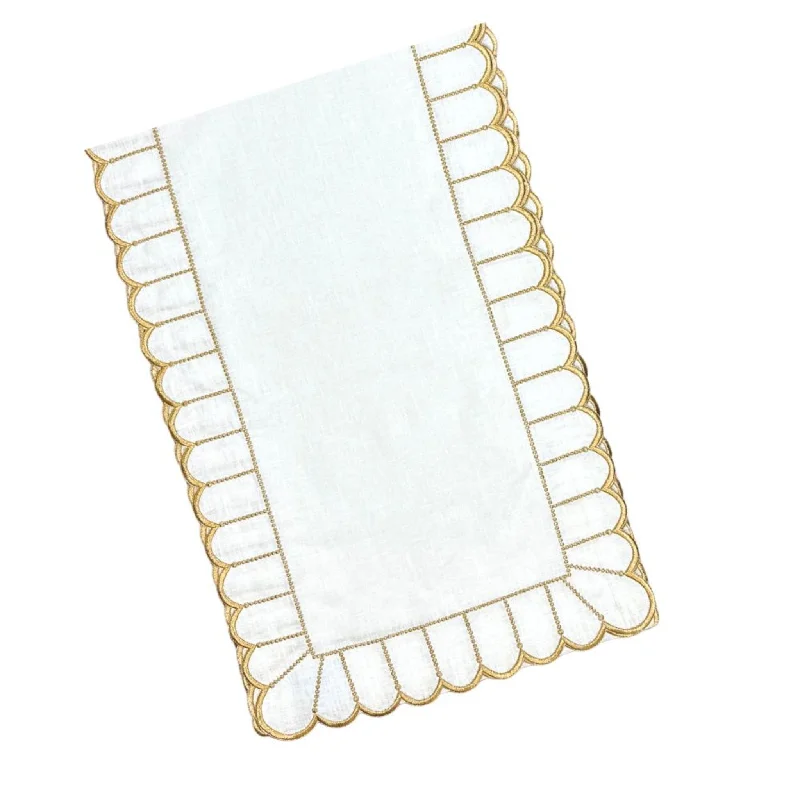 Studio Collection: Pippa Runner in White/Gold