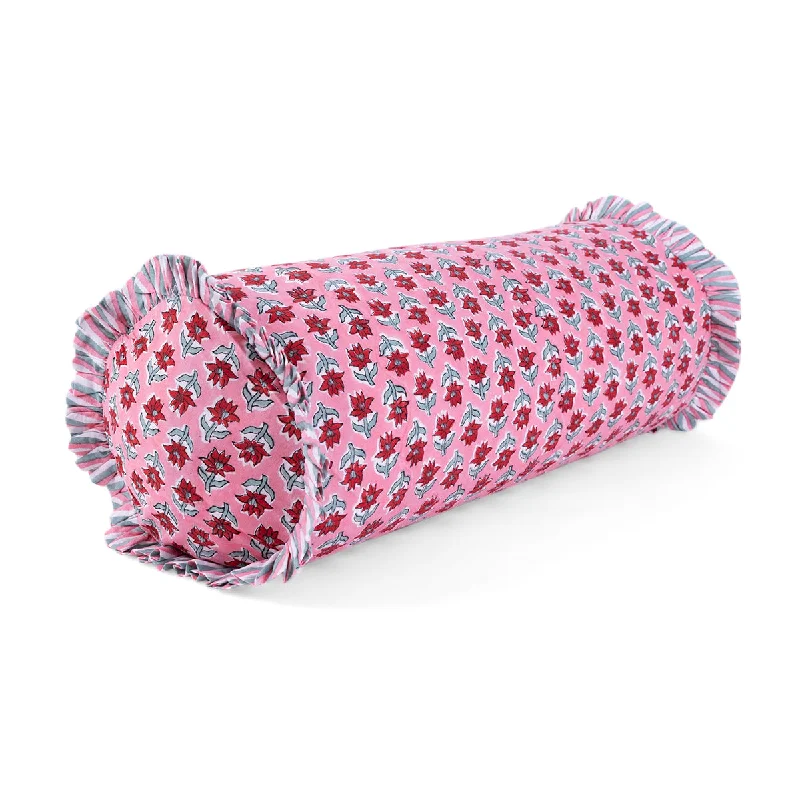 Ruffle Bolster Pillow - Sabrina